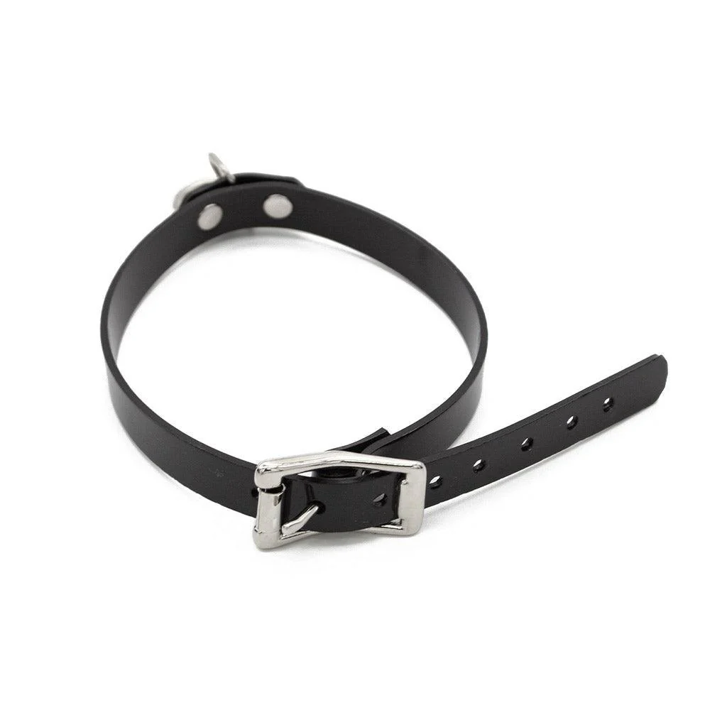 Black PVC Choker With O-Ring - Image 3