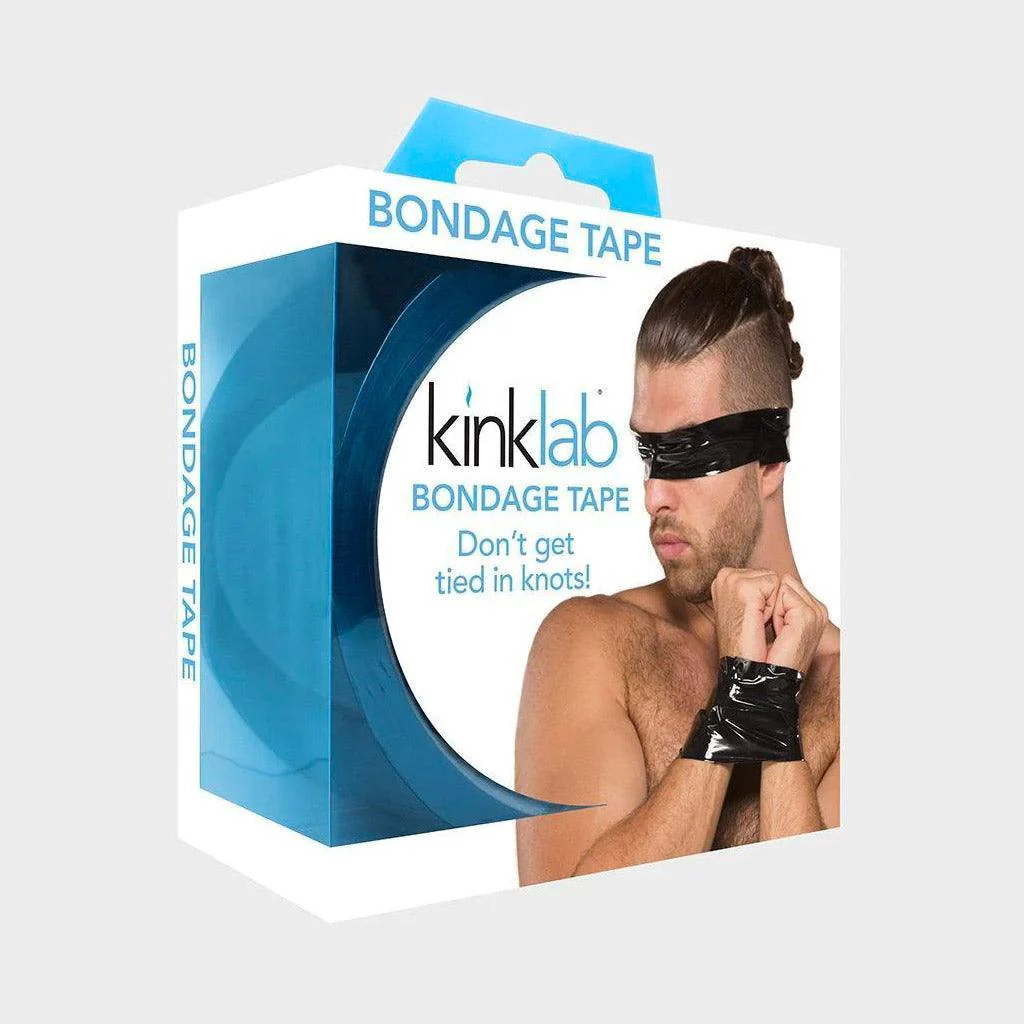 KinkLab Bondage Tape, Safe for Skin & Hair - Black - Image 4